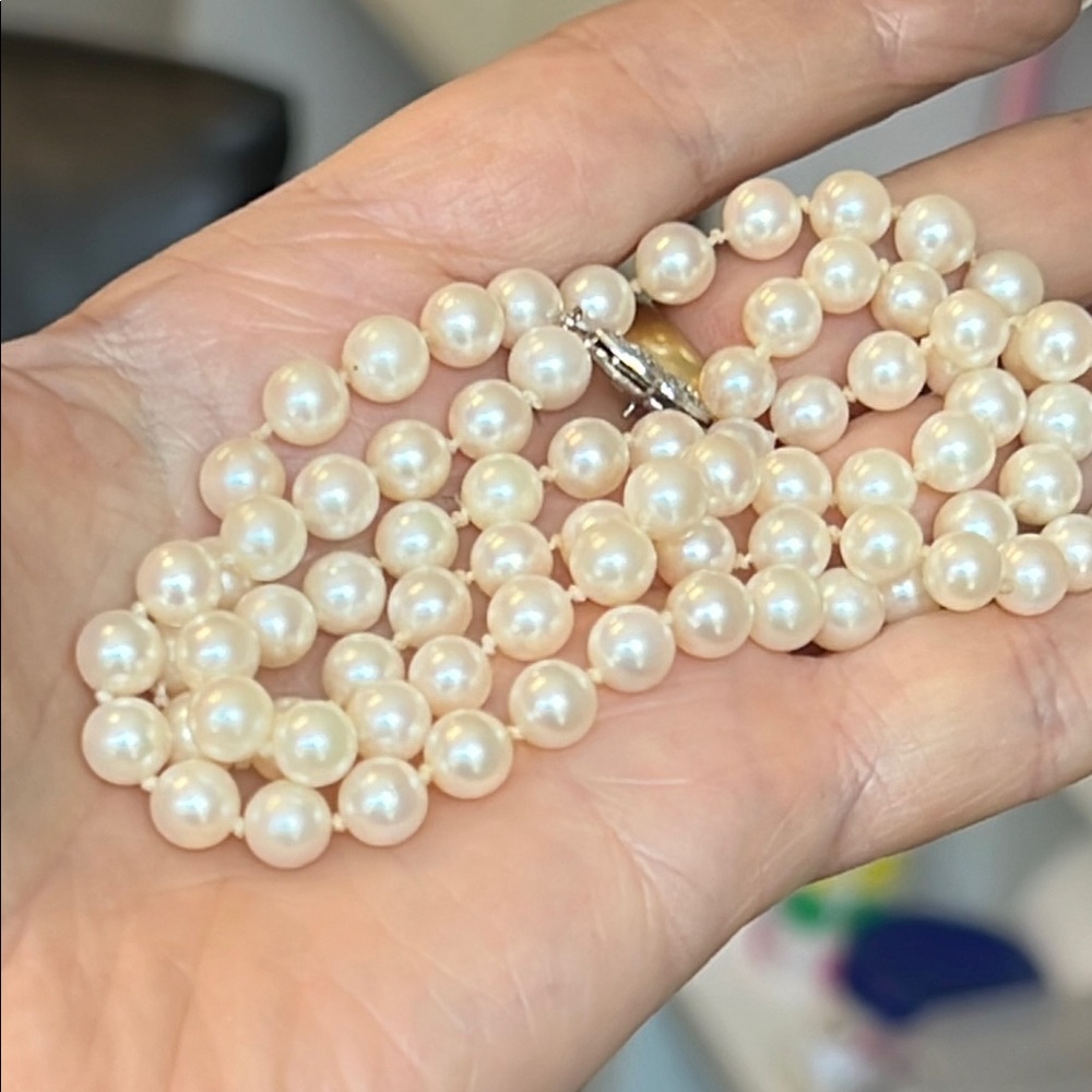 14k gold and Pearl Necklace